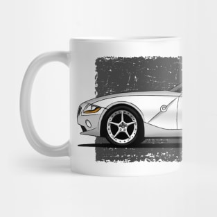 Drawing of the iconic babarian roadster Mug